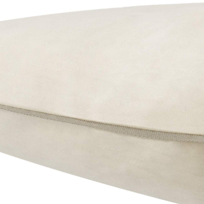 KINGROSE Soft Home Decorative Throw Pillow Cover Luxury Velvet Pillowcase Cushion Cover for Bed Living Room 14 x 24 Inches Beige - Image 2